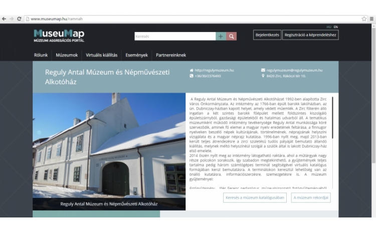 Képzőművészeti gyűjtemény a MuseuMap-en